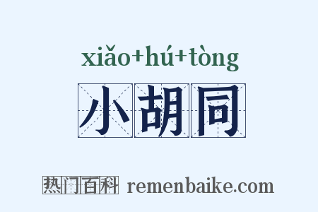 小胡同是什么意思的图片